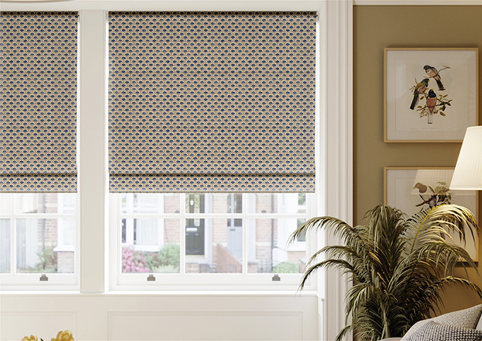 Land & Shore Dawn, Blue Red - Roman Blind - Image 3